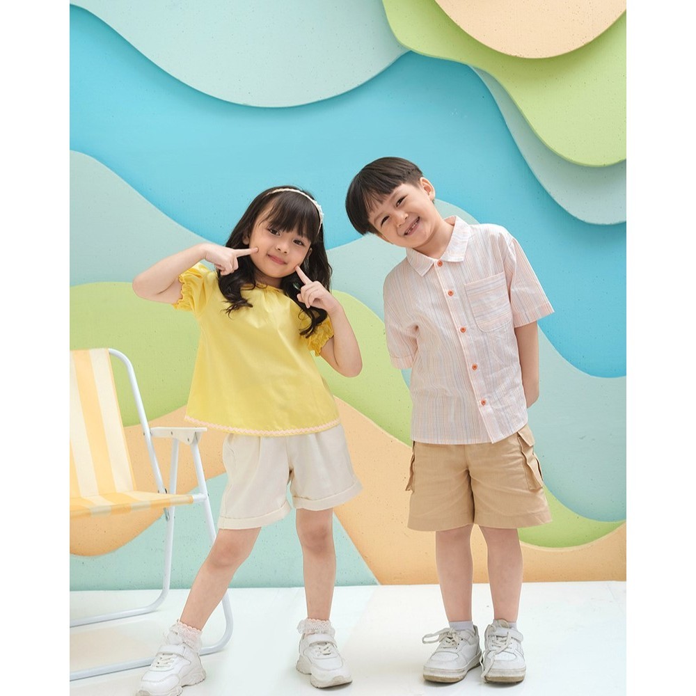 PRADHIP_IDNami Peterpan Collar Blouse - Atasan Anak | Atasan Anak Perempuan | Baju Atasan Anak Perem