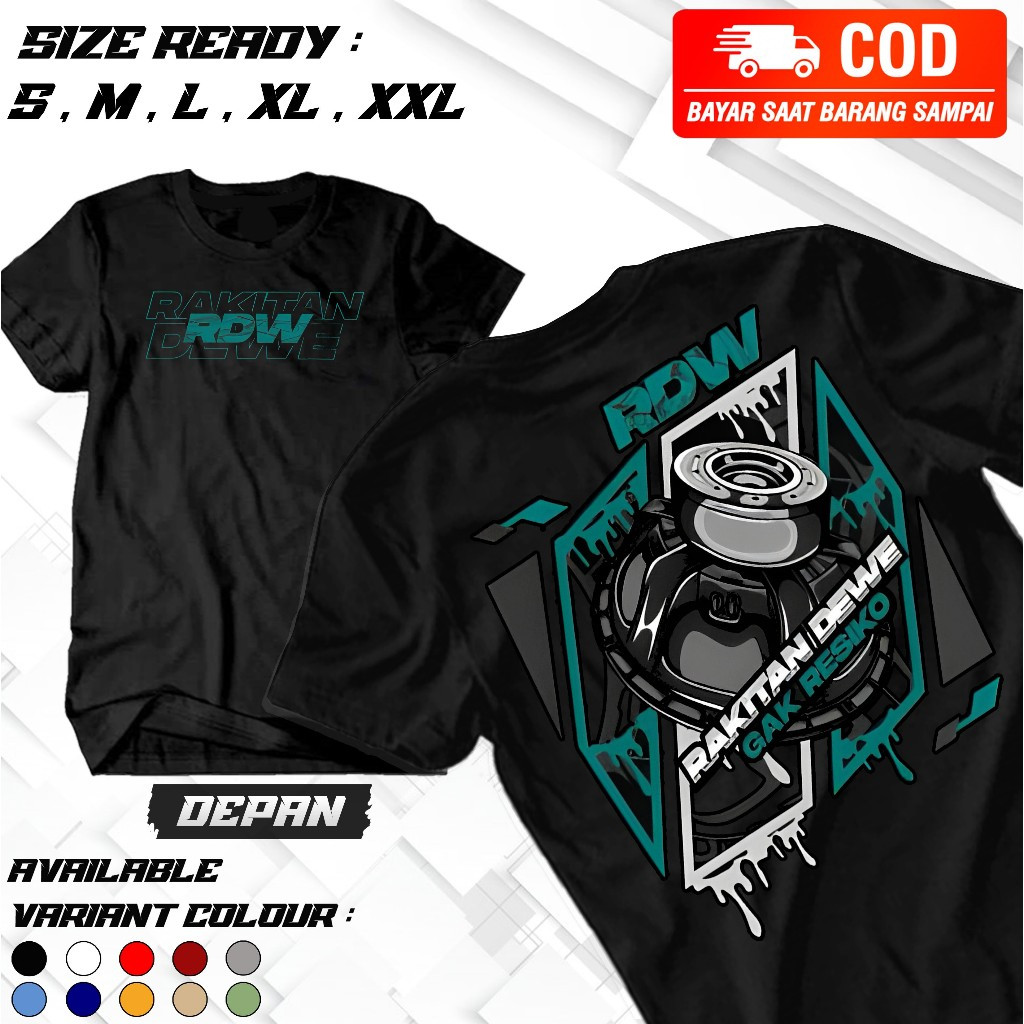 Kaos RDW RAKITAN DEWE GAK RESIKO SOUNDSYSTEM  Cocok Untuk Pria Wanita  Baju Distro Terbaru  Kaos Vir