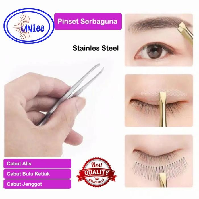 Pinset Cabut Bulu Ketiak Jenggot Walet Rambut Uban Alis Mata Ketiak Jenggot Rambut Uban Stainless Mu