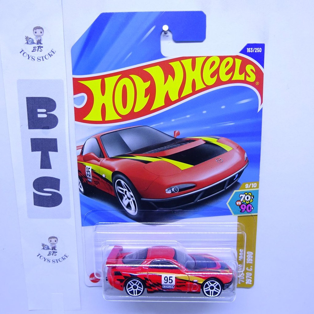 Hot Wheels 95 Mazda RX-7 Drift Deraper Merah