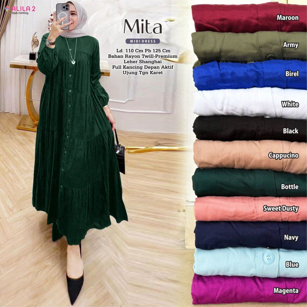 1210     MITA MIDI DRESS by ALILa2