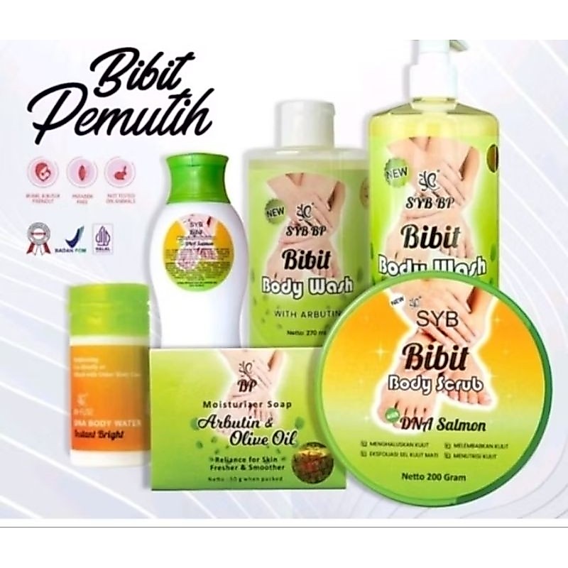Infus body water Dna Salmon dan bibit pemutih syb