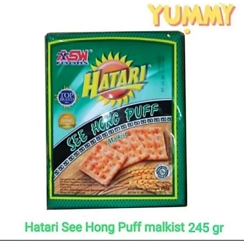 Hatari See Hong Puff Biskuit Malkist Original 245gr - Hatari Malkist 245gr