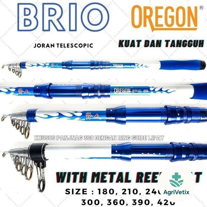 Joran Surf 3.60cm Oregon Brio Bahan Carbon Kolongan Lipat Tegek