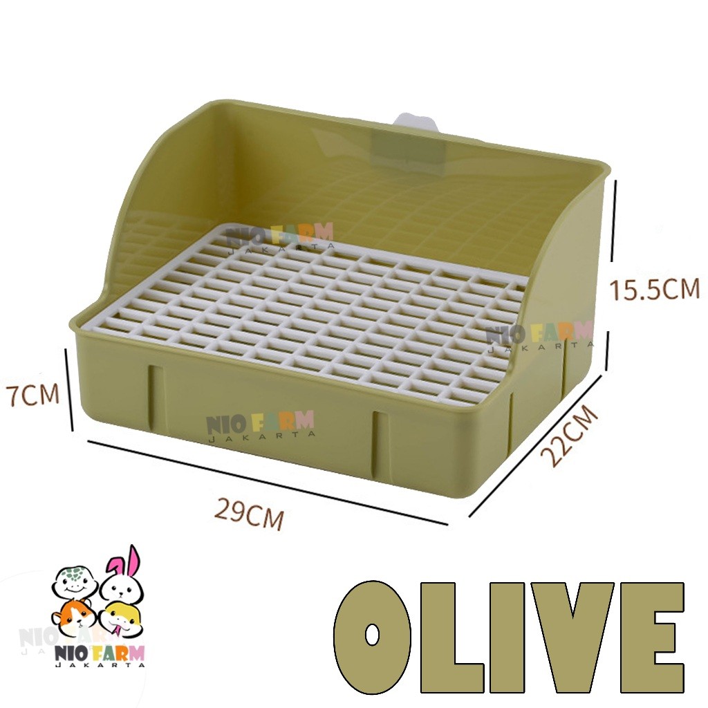 _Tukushop Niofarm - Pet Litter Box Jumbo - Litter Box Kelinci - Pet Toilet Kelinci - Litter Box