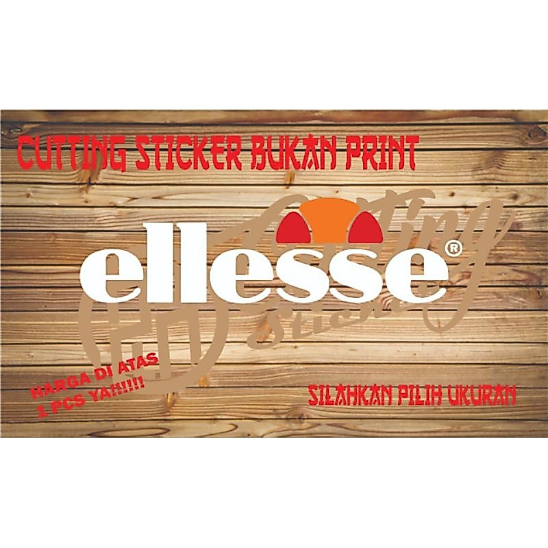Sticker cutting ellese - sticker scoopy, pespa, genio sticker universal murah