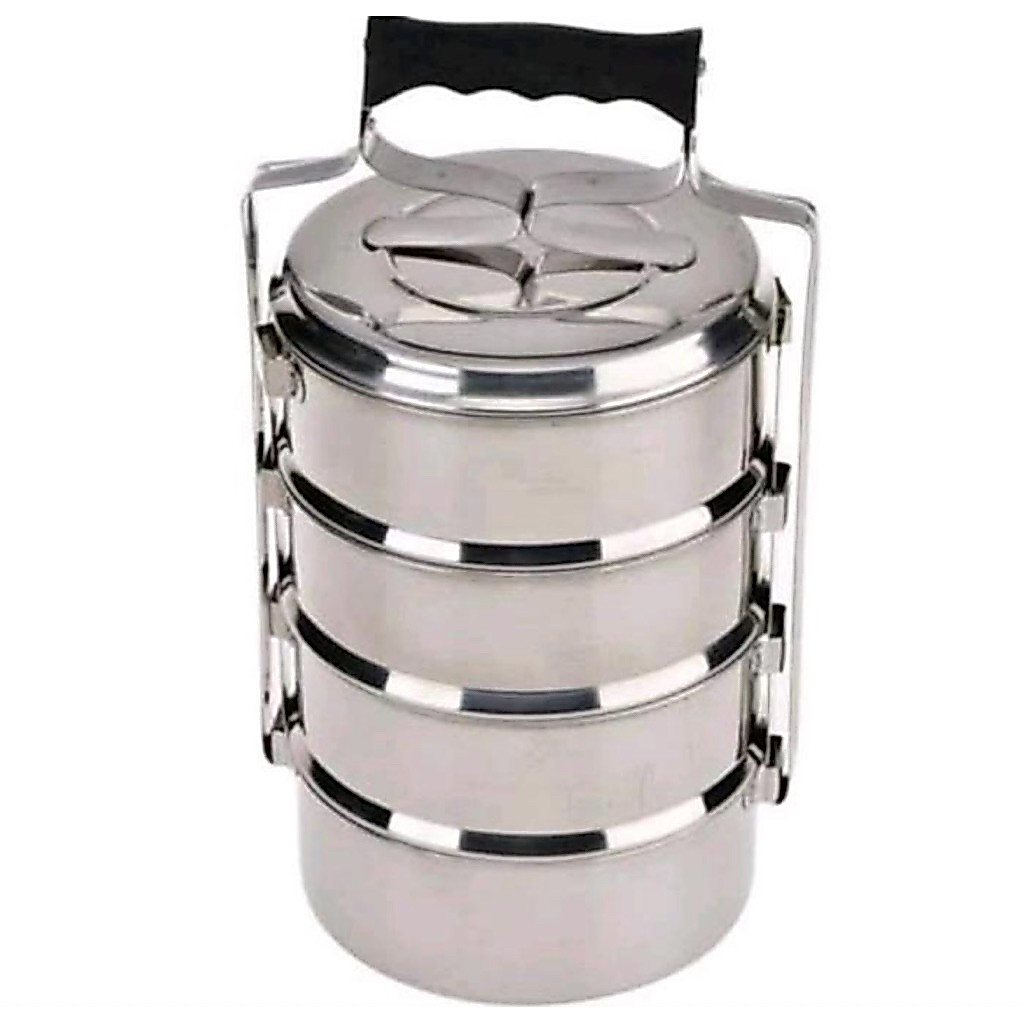 Maspion Rantang Stainless Steel susun 4 / Rantang 16cm susun 4 / food carrier set 16cm susun 4