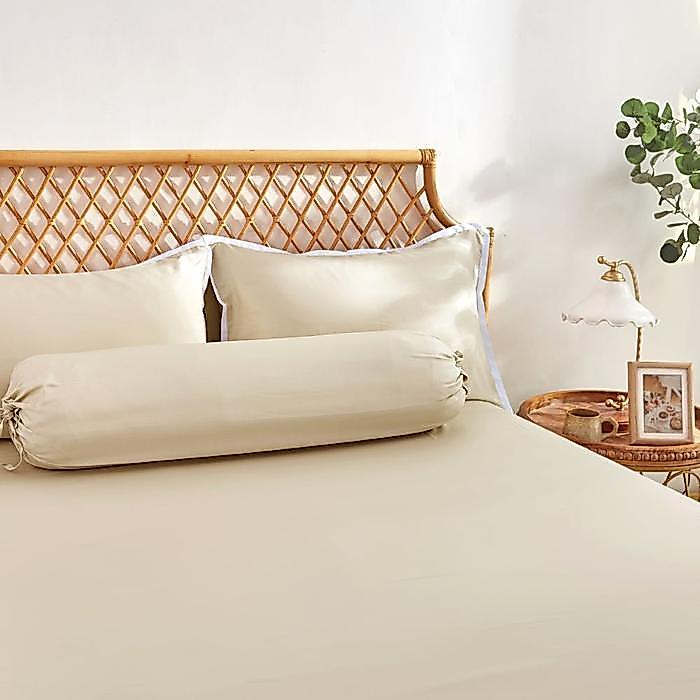 Informa Set Seprai Bamboo - Putih Ivory King Queen Single 200X200 180X200 160X200 120X200 Sprei