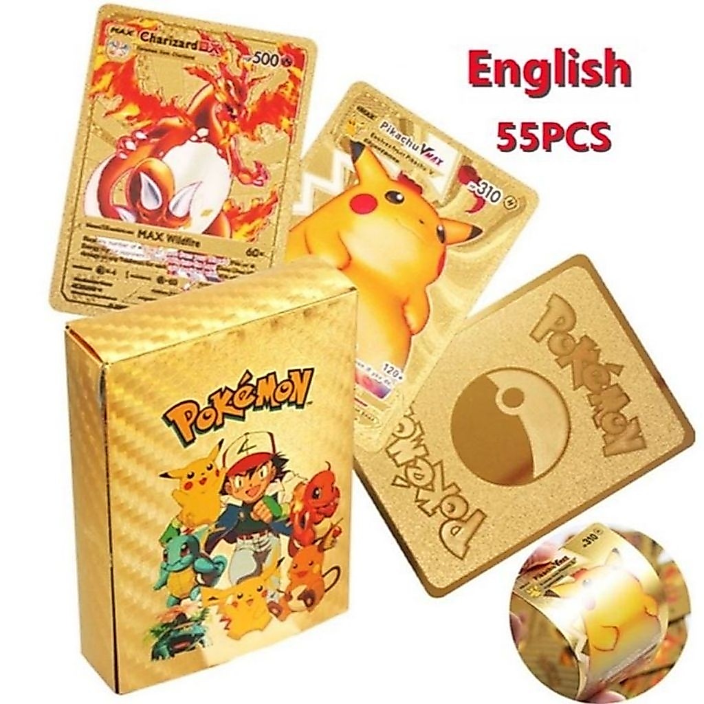 kartu pokemon gold 55pcs