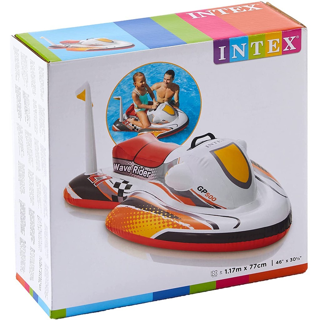 Terbaru Inflatablestoys - Intex Ride on Jetski Wave Rider 57520 / Pelampung Anak Bentuk Jetski / Rid