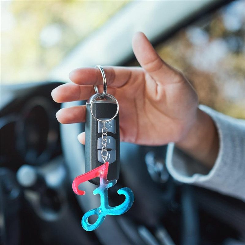 

【Bestseller】Large Letter Mold Resin For Epoxy Resin And Accessories With Holes For Keychain Making