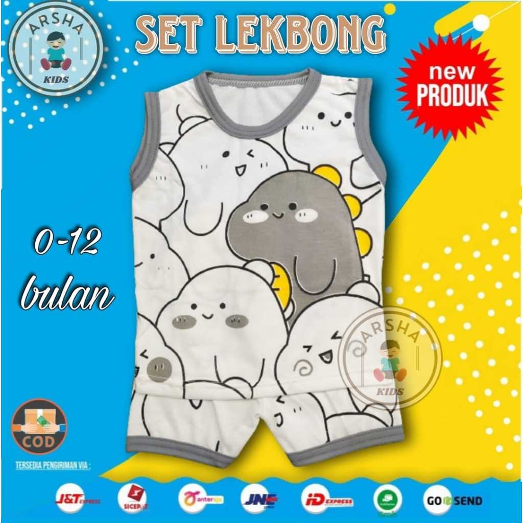 SETELAN BAJU BAYI SETELAN KAOS BAYI BABY BARU LAHIR ANAK LAKI LAKI PEREMPUAN LEKMONG LEKBONG