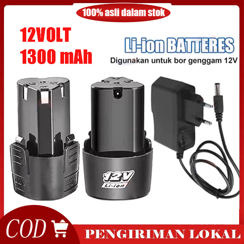 2PCS Baterai Lithium 12V Alat Listrik Baterai Aksesori Bor Tangan Baterai Untuk Xenon Ryu JLD 1300MA