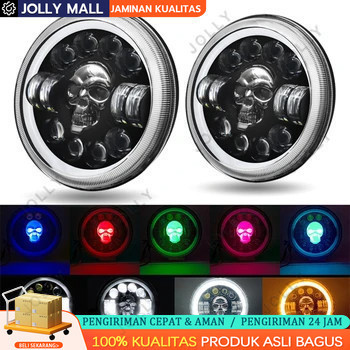 Lampu LED Mobi Lampu Sepeda Motor Lampu Lampu Tembak Daymaker Motor Modifikasi Tengkorak 40 Watt CR7