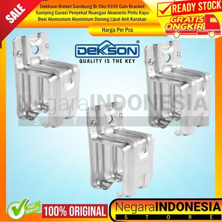 Dekkson Breket Sambung Br Dks 9100 Galv Bracket Penyekat Ruangan Aksesoris Pintu Kayu Kaca Besi Alum