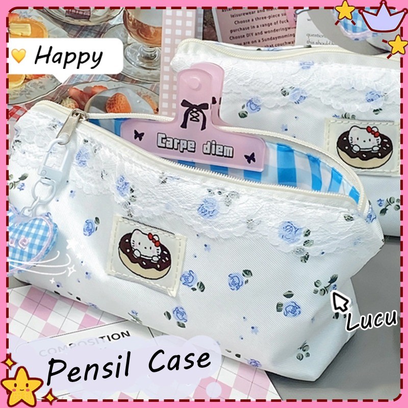

KHARISMA Tepak Pensil Aesthetic Korea Kawaii Tas Pensil Kapasitas Besar Pencil Case Multifungsi