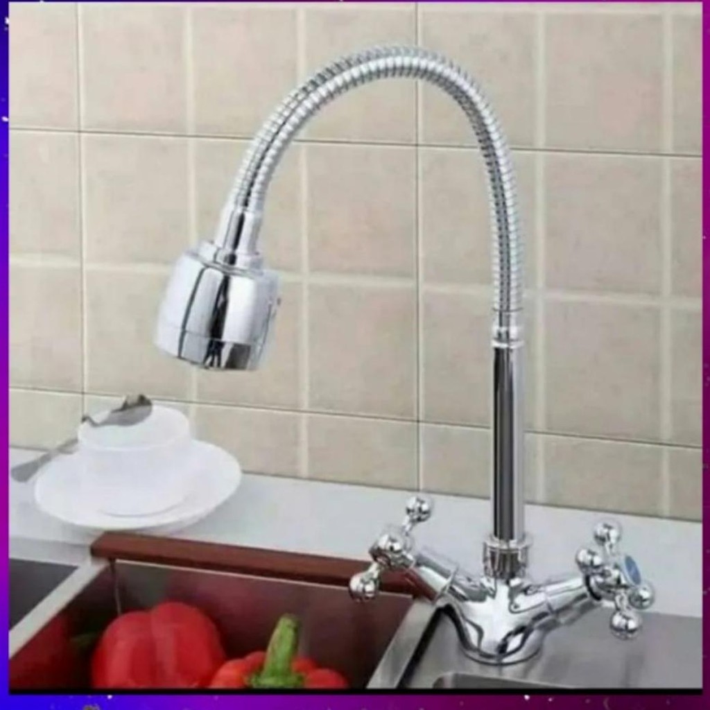 kran cuci piring panas dingin / kran angsa panas dingin