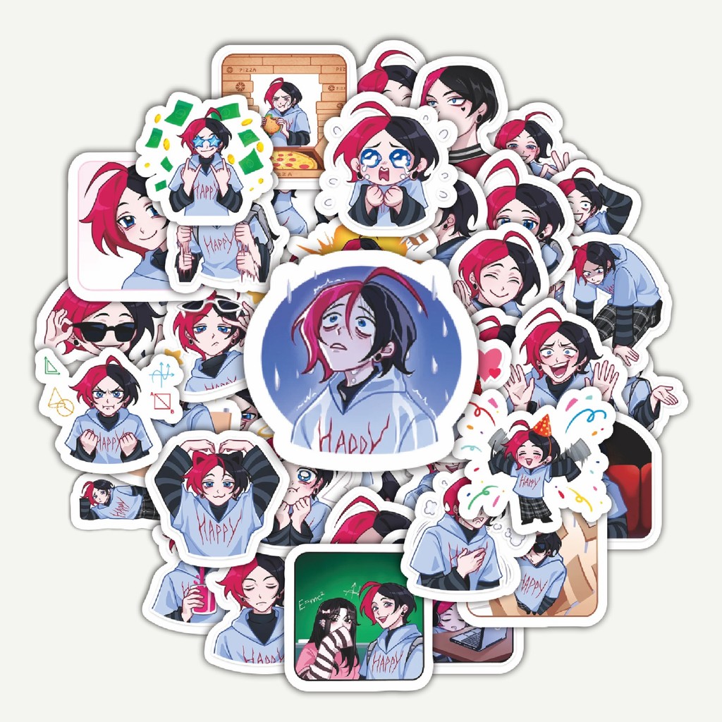 

Sticker Pack Stiker Kartun Schollboy Chic | Sticker TUMBLR | Stiker LAPTOP KOPER HELM