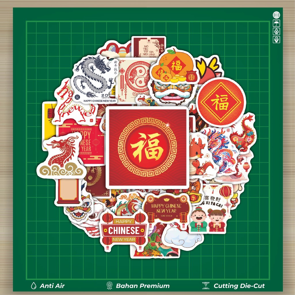 

HOT 50 PCS STIKER Stiker Tema Imlek V1 Stiker Fashion Cars Decal Dingin Kartu Album Custom Vinyl Anti Air- Sticker Aesthetic Buku Journal Koper Casing HP Tablet Laptop Helm Motor Botol Minum