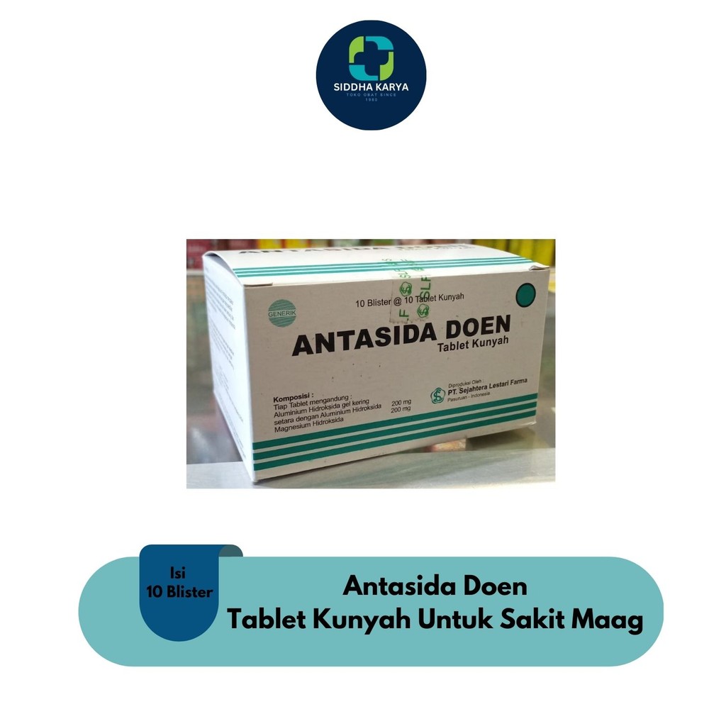 Antasida Doen Tablet 1 Box Isi 10 Blister
