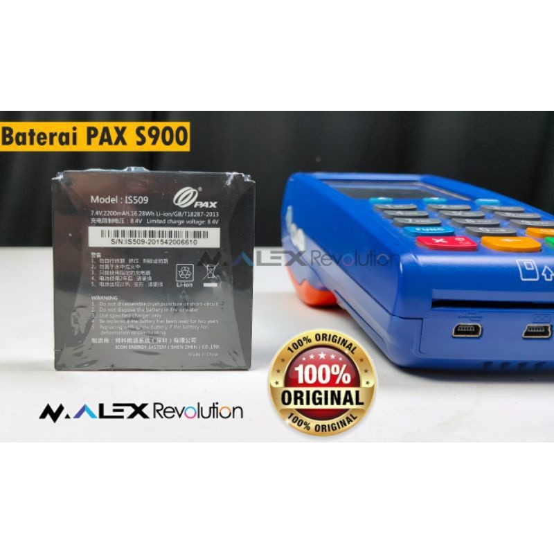baterai pax s900 original
