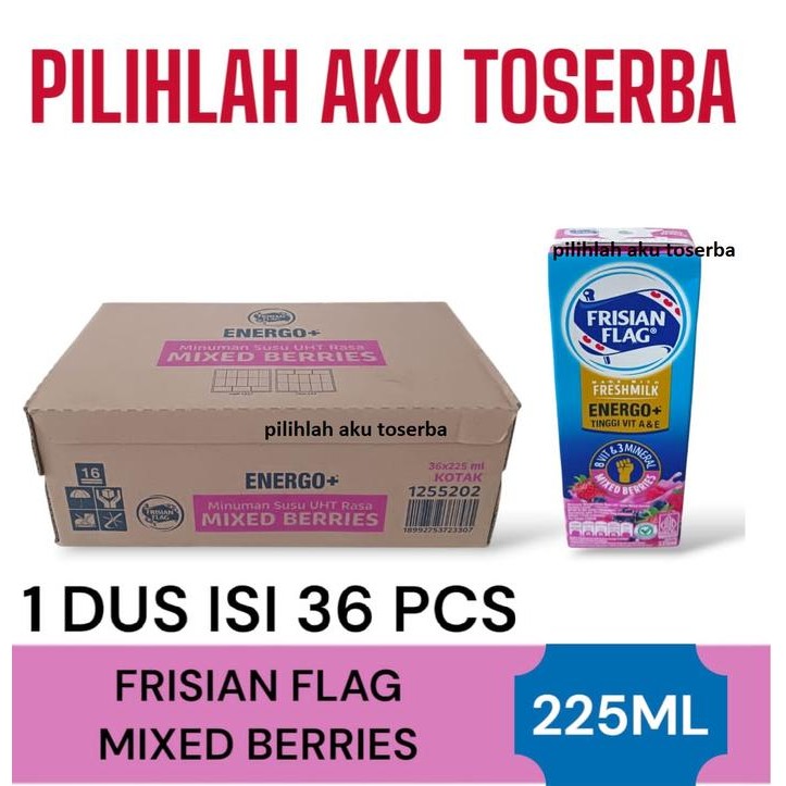 Susu Frisian Flag ENERGO+ MIXED BERRIES 225 ml - (HARGA 1 DUS isi 36 )