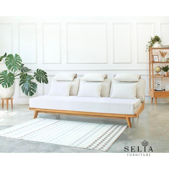 Selia Furniture Havana Sofa Bed / Sofa Bed  Kayu Jati Minimalis