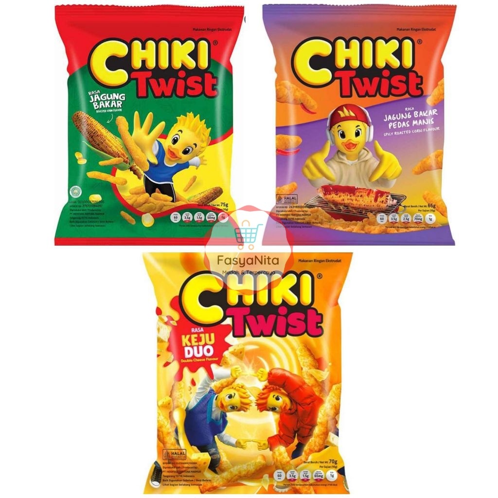 

CHIKI Twist Jagung Bakar keju duo cheese pedas manis - Fasyanita Online Fresh Mart Denpasar