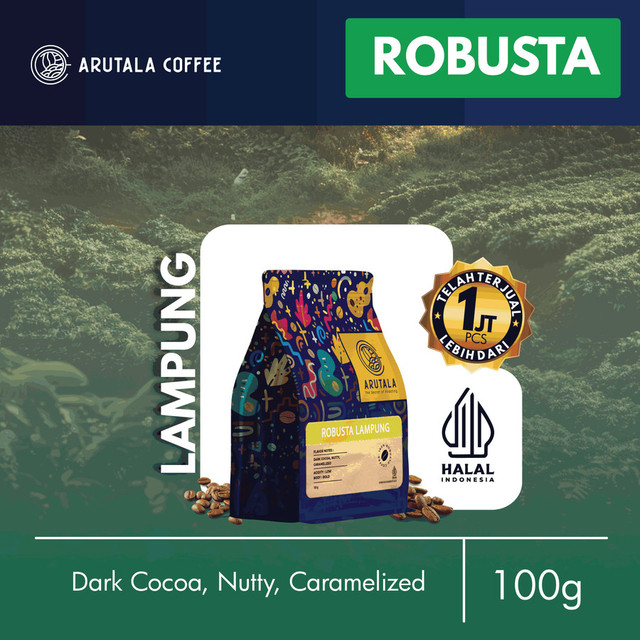 Arutala - ARUTALA Kopi Lampung Robusta Coffee 100 gram