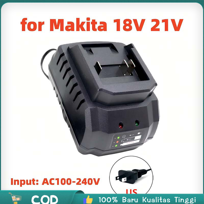 Charger Makita Lithium Bor 21v Charger Bor Baterai Makita Charger Casan Cas Baterai Cordless Nagawa 