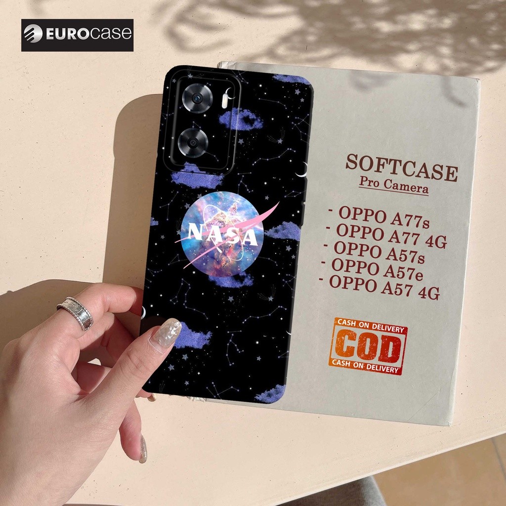 Soft Case Pro Camera Hp OPPO A77s/A57 4G/A77 4G/A57e/A57s Terbaru - Fashion Case ASTRONOT NASA- Casi