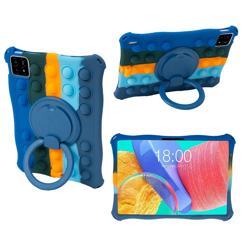 

Com alça caso para pad 6s pro 12.4 2024 360 suporte rotativo capa crianças funda à prova de choque silicone macio coque capa