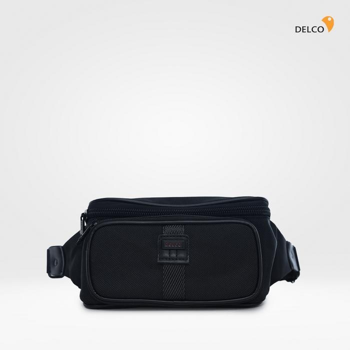 ORIGINAL Tas Pria Delco by Elizabeth Waist Bag 0716-0793 - Black