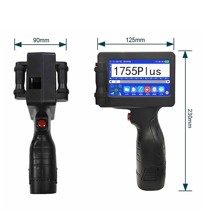 

12.7mm Label Printers Mini Handheld Inkjet Printer Portable QR Bar Batch Code Date Number Logo Expiry Date Coding Machine