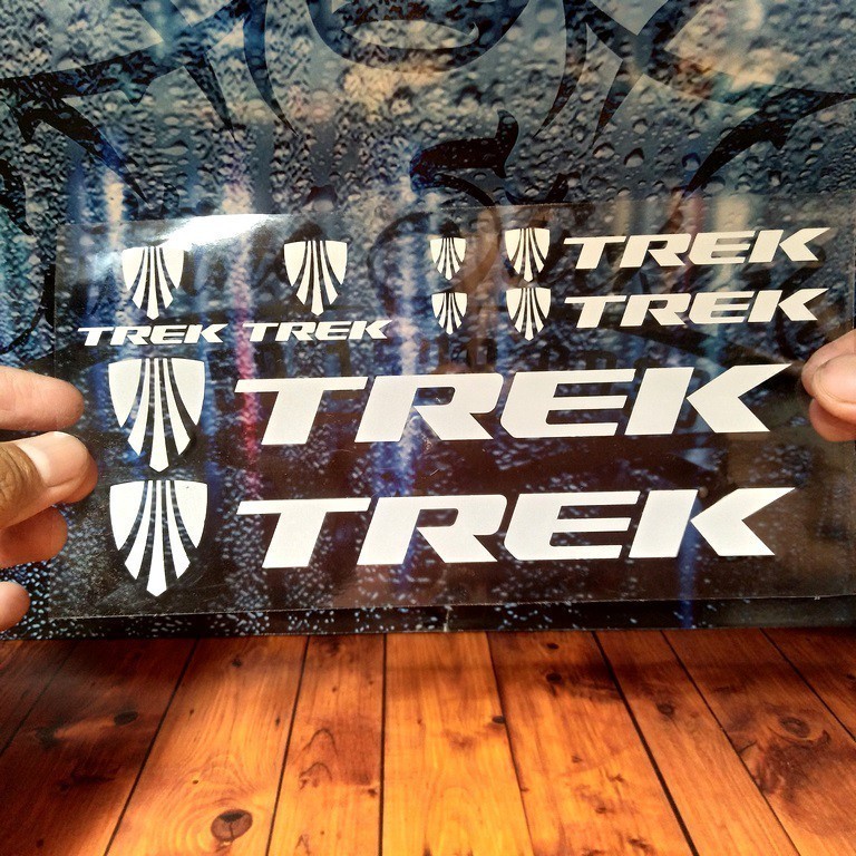 Stiker Sepeda Trek Cutting Sticker Sepeda MTB Bmx Lipat Stiker Frame Reflective Anti Air Viral Keren