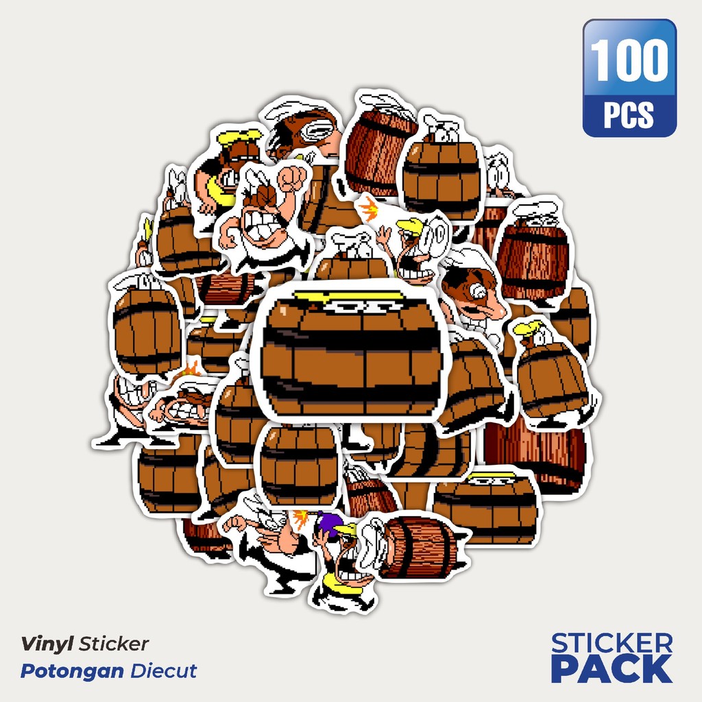 

Stiker Vinyl Pizza T Pepi V20 Waterproof Aesthetic- Untuk Laptop, Motor, dan Helm - Paper Stationery Pack