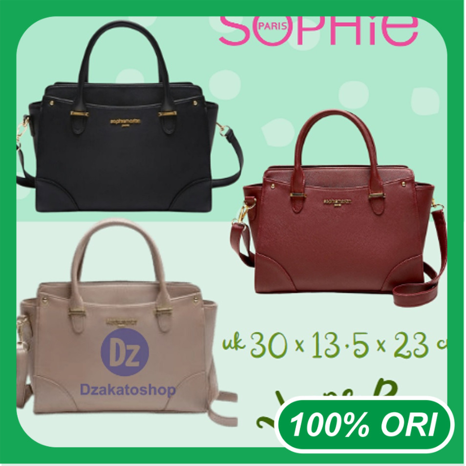 Sophie Martin Paris Tas Jinjing Selempang Size Besar Viene Brown Black Burgundy Premium Eksclusive O