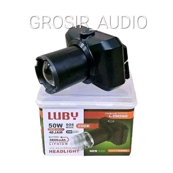 SENTER KEPALA LUBY 2905 50W ,SENTER KEPALA ZOOM LUBY ,SENTER HEAD 50WATT LUBY ,LUBY ZOOM 50W ORIGINA