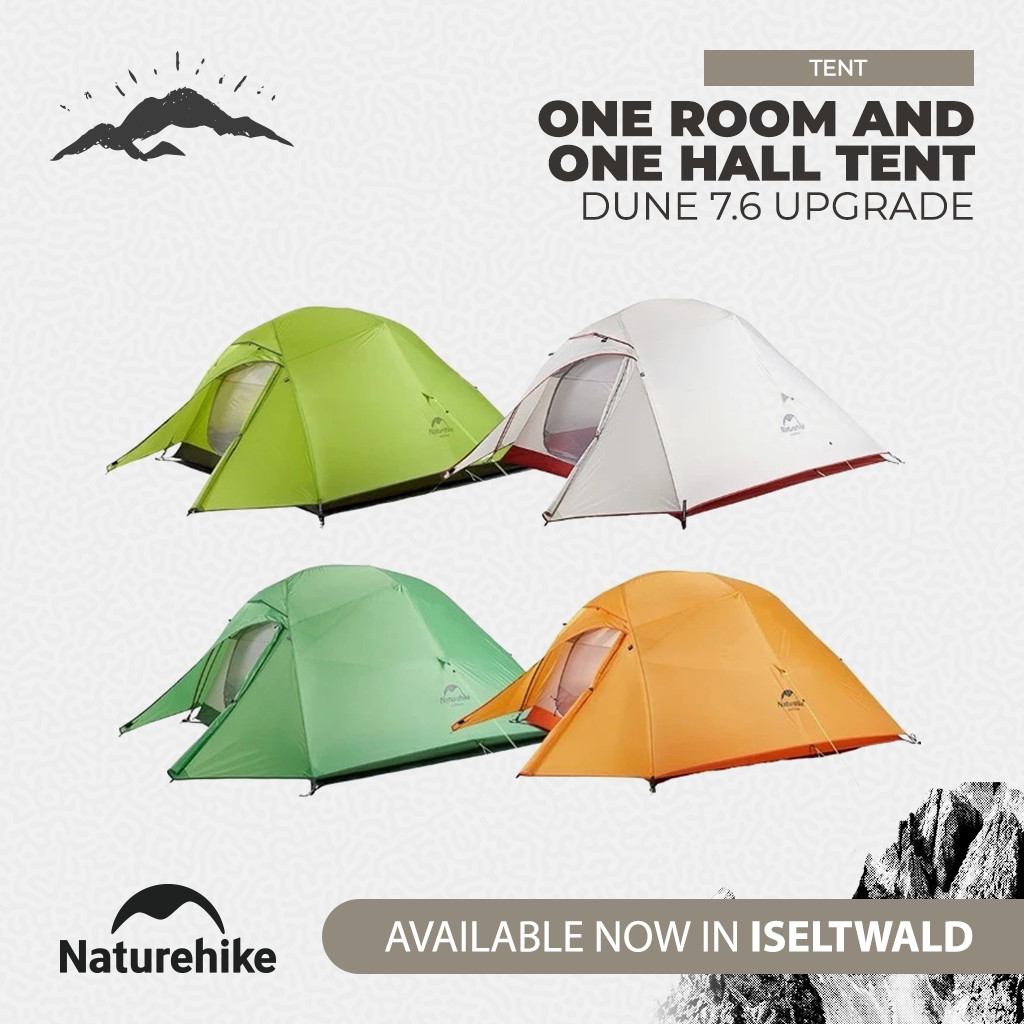 Naturehike Tenda Camping Ultralight Cloud Up 3P NH18T030-T Hiking Tent Lightweight