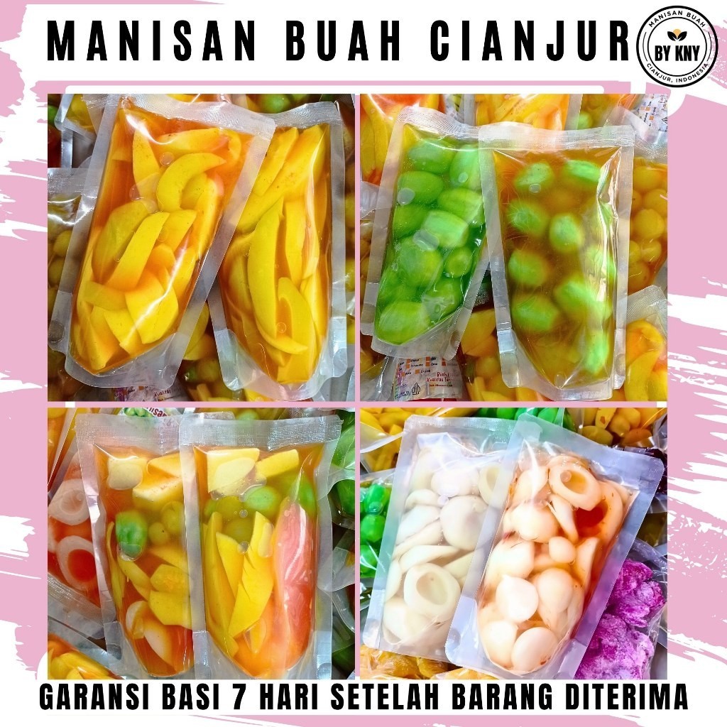 

BY KNY 400g & 250g Manisan buah cianjur asinan buah rujak buah asinan pedas buah potong