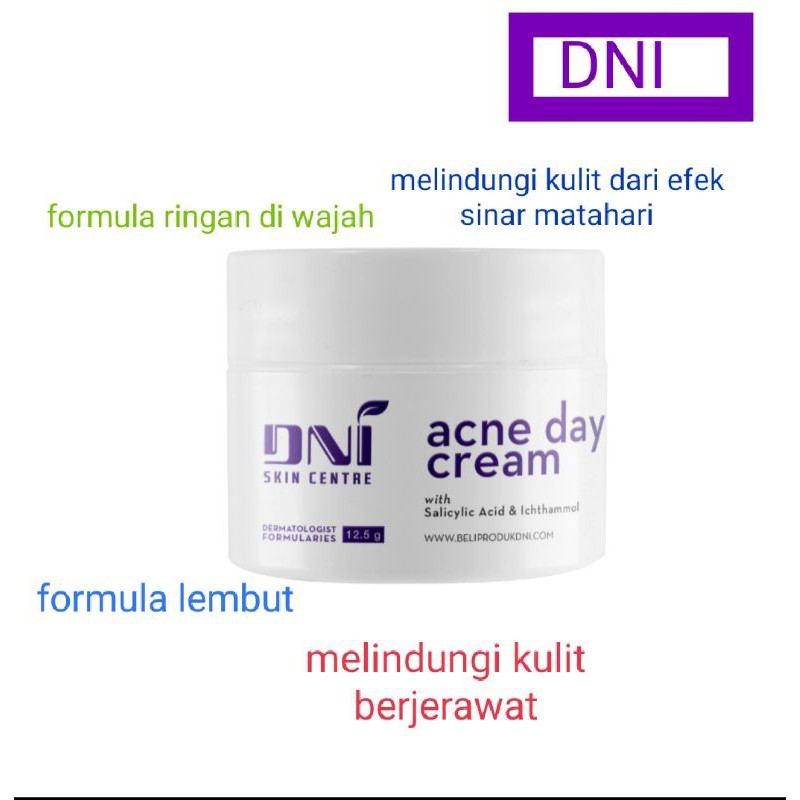 Wajah jerawat wanita/DNI Acne Day Cream/skincare BPOM