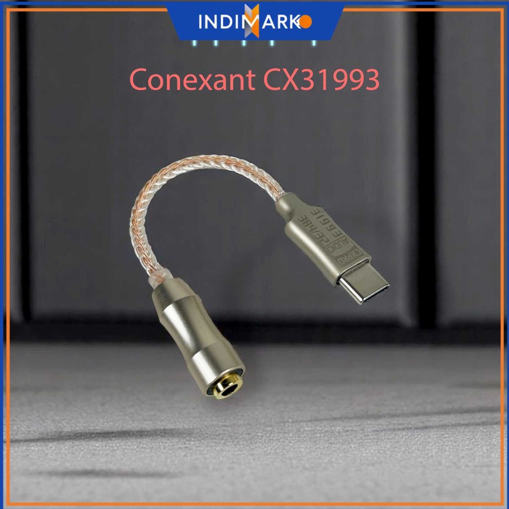 ALAC Kabel USB Type C ke 3.5mm Adaptor HiFi DAC Conexant CX31993 Chip - CX-PRO