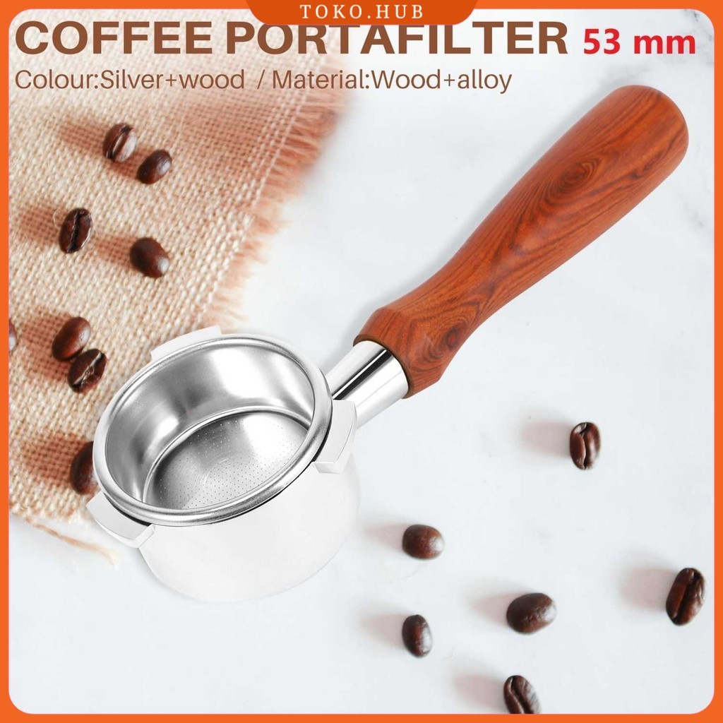 iCafilas Bottomless Naked Portafilter Delonghi Stainless Steel 53mm - NP52