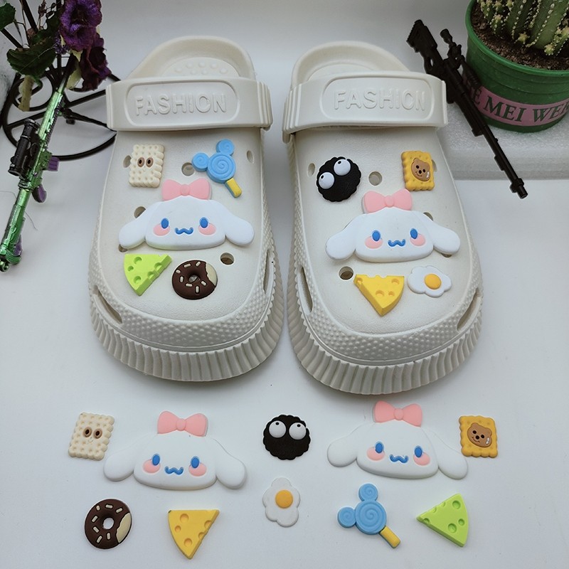 Pin Charm Aksesoris Hiasan Sandal Baim Pin Kancing Sendal Kodok Bahan Pvc
