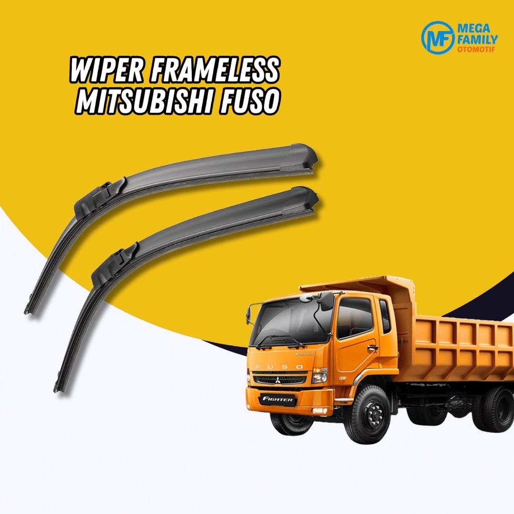 Wiper Mobil TRUK FUSO Mitsubishi Frameless SOFT Blade Wiper Depan Mobil W101