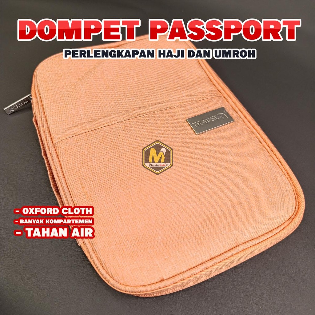 Tempat Dokumen Passport Haji dan Umroh / Tas Passport Tahan Air / Tas Passport Untuk Jamaah Haji dan