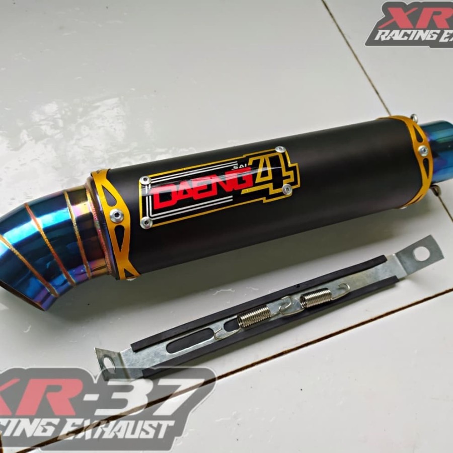 EXHAUST DAENG 4sai BLUE CARBON Diameter 51mm
