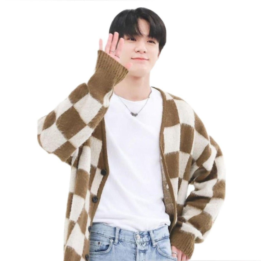 Cardigan JENO hot sauce jeno cardigan rajut premium   rajut komputer Knit Premium Outer Rajut Jaehyu