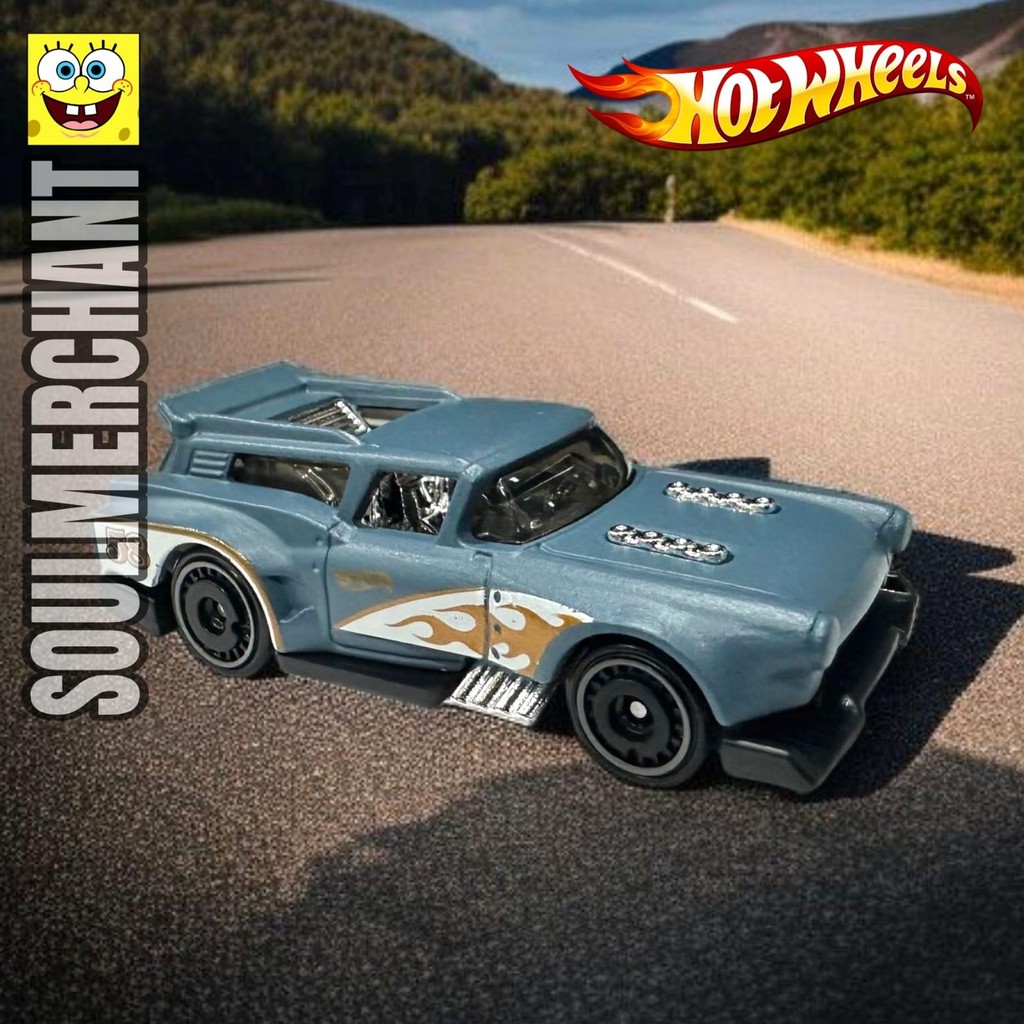 Hot Wheels Gone Mad Biru Diecast Hotrod Wagons