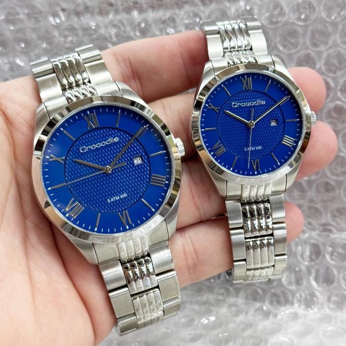 Promo Original Crocodile CM-002A11C CF-002A11C Jam Tangan Couple Analog  CM002 CF002 Garansi Resmi